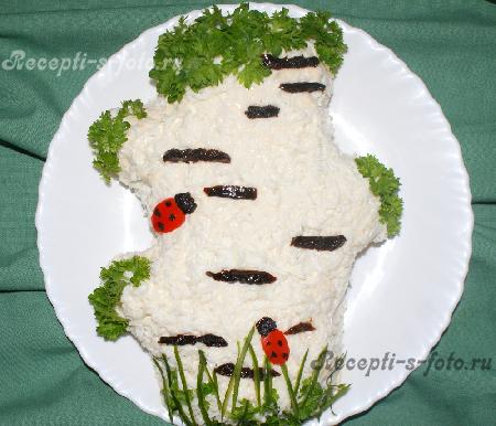 Салат березка пошаговый рецепт салата с фото